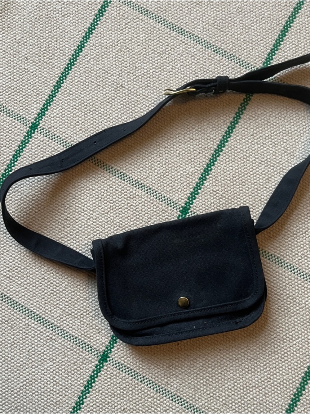 Small Lot Waxed Canvas Belt Bag